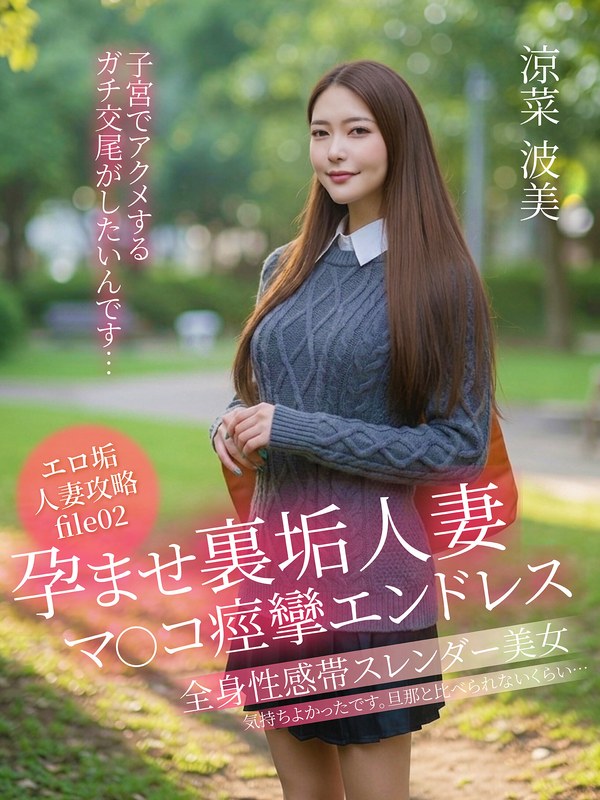 【涼菜波美】孕ませ裏垢人妻 マ○コ痙攣エンドレス「子宮でアクメするガチ交尾がしたいんです…」 涼菜波美